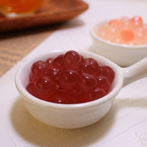 น้ำผลไม้ไข่มุกป๊อปปิ้งรสเสาวรส 3.2 กก. บรรจุขวดสีส้ม สำหรับทำชานมไข่มุกแบบป๊อปปิ้งทันที  วัตถุดิบสำหรับทำชานมไข่มุกแบบป๊อปปิ้ง  รับผลิตแบบ OEM/ODM ได้รับการรับรองฮาลาล/ฮาลาป - Product Image 4