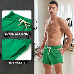 Pantalones cortos deportivos OEM al por mayor para hombre, holgados, con estampado personalizado, de verano, de algodón grueso de 380 g, pantalones cortos lisos para hombre - Product Image 2