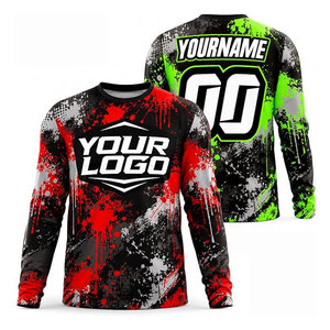 Camiseta de Paintball Personalizada para Motocicleta, Camiseta de Torneo de Speedball, Diseño de Logotipo Personalizado, Ropa Deportiva Transpirable, Ligera y de Secado Rápido - Product Image 1