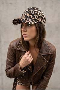 Leopard Print Baseball Cap 6-Panel Adjustable Unisex Cotton Casual <b>Hat</b> Spring <b>Summer</b> Style - Product Image 2