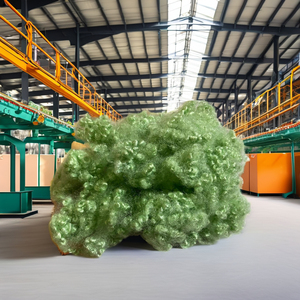 Factory Direct 100% Green Polyester Staple Fiber 15D HCS GRS OEKO-<b>TEX</b> Certified Flame Retardant Filling Material Sofa Furniture - Product Image 1