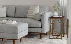 Mesa de Centro Moderna con Cubierta de Madera y Estructura Metálica para Sala de Estar - Product Image 2