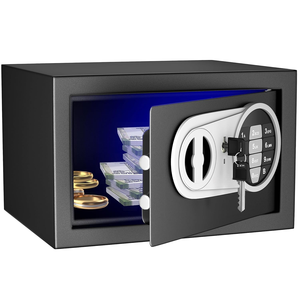 Portable Metal Safe <b>Box</b> Digital Keypad <b>Fireproof</b> Deposit Chest for Home Hotel Office - Product Image 1