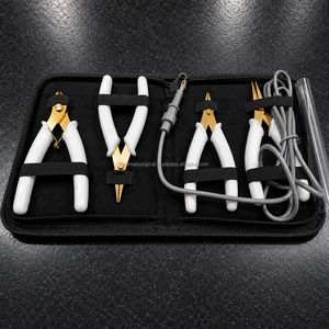 Custom Permanent Jewelry Making Tools Kit with Flush <b>Cutter</b> Needle Nose Pliers and Grounded Welding Pliers - Product Image 1