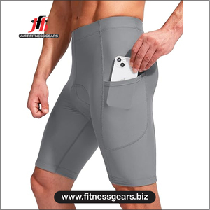 High Performance Eco-Friendly Breathable Spandex/Polyester <b>Cycling</b> <b>Shorts</b> Customizable Options Men-<b>Padded</b> Comfort Quick Dry - Product Image 3