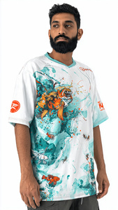 Haut à capuche unisexe pour hommes et femmes, col en V, imprimé par sublimation, pour la pêche, les activités de plein air, la plage et la natation - Product Image 3