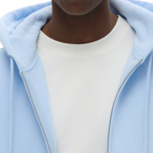 Sweat à capuche zippé personnalisé, coupe décontractée, manches longues, en coton doux, OEM ODM, usine de vêtements en gros - Product Image 5