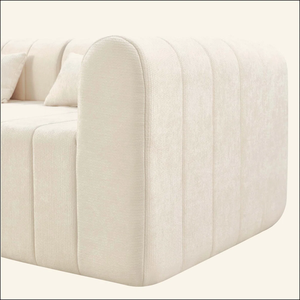 COMPRESSION <b>SOFA</b> Living Room Modern Linen Fabric Sectional <b>Sofa</b> OEM brand name High Density Sponge 1 Year - Product Image 3