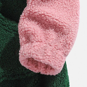 Sudadera con capucha de lana y forro polar 100% algodón, al por mayor, de marca, en rosa, verde y blanco, para hombre, para la temporada de invierno, sudaderas personalizadas. - Product Image 4