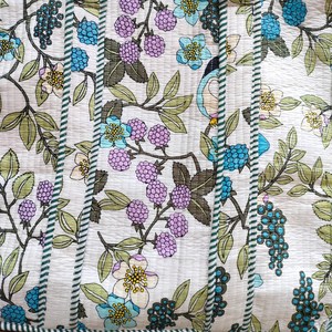 Exquisite High Quality Hand-Block Printed Quilted Cotton Tote <b>Bag</b> Elegant Zipper Closure Versatile Handcrafted <b>Boho</b> Shoulder <b>Bag</b> - Product Image 3