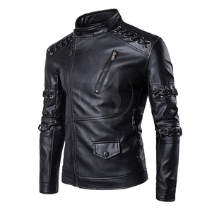 High Quality <b>Men</b> Leather <b>Jacket</b> Custom Outdoor Leather <b>Jacket</b> With Best Material Made <b>Men's</b> Best Leather <b>Jacket</b> - Product Image 3