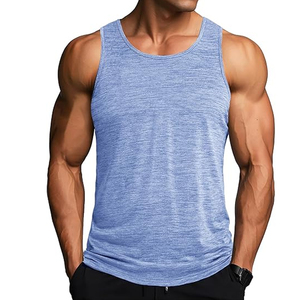 Camiseta Deportiva de Poliéster sin Mangas para Hombre, Chaleco para Gimnasio, Camiseta sin Mangas para Fisicoculturismo, Fitness, Running, Deportiva, Transpirable - Product Image 1