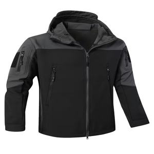 Chaqueta cortavientos táctica para hombre, chaqueta softshell impermeable con forro polar, resistente a la intemperie 2026 - Product Image 1