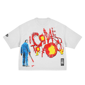 <b>Men's</b> <b>White</b> Oversized T-<b>Shirt</b> <b>Short</b> <b>Sleeve</b> Printed Graphic O-Neck Street Style Jersey Cotton Character Design - Product Image 1