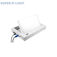 200W Motorisierte Schwenkbare LED-Panelleuchte CRI95 IP20 Aluminiumblech-Konstruktion Warmweiß DMX512-Steuerung Dimmbar APP/Drahtlos