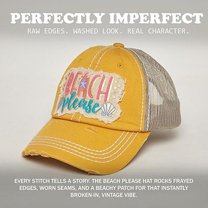 หมวกเบสบอลชายหาดแฟชั่นสุดฮิต ทรงยูนิเซ็กส์สำหรับผู้ใหญ่ ตกแต่งด้วยผ้าปะติดสีเหลือง ขอบรุ่ย ดีไซน์เก๋ ระบายอากาศได้ดี กันน้ำ - Product Image 5