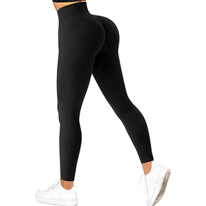 Solid Breathable Eco-Friendly Women's <b>Legging</b> Spandex/Nylon Quick Dry High Quality Workout <b>Leggings</b> Gym Elastic Waist - Product Image 2
