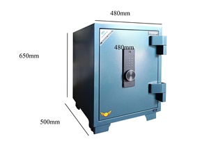 Caja fuerte premium HOSHANG HS-65V9 con escáner de huellas dactilares, sistema resistente al fuego y construcción de acero inoxidable. - Product Image 6