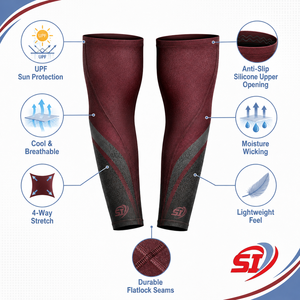 Manchons de cyclisme personnalisés en soie glacée rafraîchissante, protection UV, respirants, vente en gros, fabricant OEM - Product Image 4