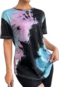 Nuevas Camisetas Tie Dye Lavadas Estilo Vintage de Manga Corta, Camisetas Tie Dye de Verano, Ropa Urbana, Camiseta 100% Algodón Orgánico con Tinte por Inmersión - Product Image 2