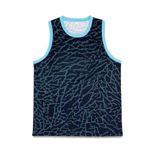 Ensemble de maillots de basket-ball unisexes personnalisés, débardeur sans manches, short, tissu respirant, extensible dans quatre sens, polyester écologique, été - Product Image 2