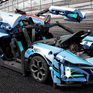 1188 vous Expert célèbre sport course voiture modèle blocs de construction ville vitesse véhicule enfants cadeau Supercar briques MOC miroirs - Product Image 4