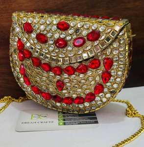 Bolso de Mano de Lujo para Mujer, con Cadenas de Perlas y Diamantes, Cristal, para Fiestas de Verano, Bodas, con Bolsillo para Celular - Product Image 1