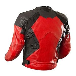 Black-Red Racing Moto-Jacket Transpirable de secado rápido Chaqueta de motocicleta de cuero genuino Color personalizado Protector Bikers Riding - Product Image 2