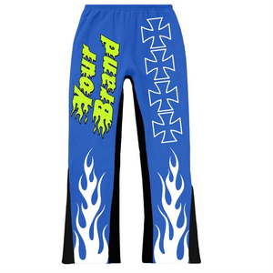 Ensemble de survêtements pour hommes prêts à porter, design personnalisé, ensemble sweat à capuche, survêtement patchwork, sweats imprimés, ensemble deux pièces pour hommes - Product Image 3