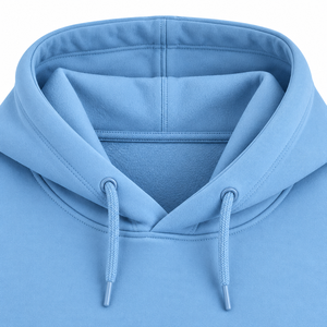 Sudadera con Capucha Personalizada con Gráfico Ecuestre Azul Claro para Mujer, Sudadera Holgada de Felpa de Algodón con Estampado de Caballo - Product Image 4