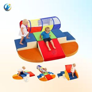 Ensemble de jeux souple écologique pour usage domestique en intérieur avec piscine à balles et blocs d'escalade pour enfants, taille personnalisée OEM/ODM - Product Image 4