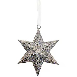 Metal Snowflake <b>Christmas</b> <b>Tree</b> Ornament Hanging Metal <b>Christmas</b> Holiday Ornaments Pendants for Home Party Decor - Product Image 3