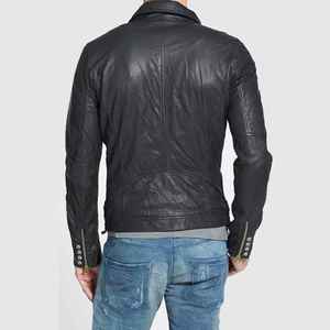Chaqueta de Cuero PU Transpirable Personalizada para Hombre, Chaqueta Informal de Invierno, Ecológica, Ligera, de Alta Calidad, con Estampado de Camuflaje - Product Image 4
