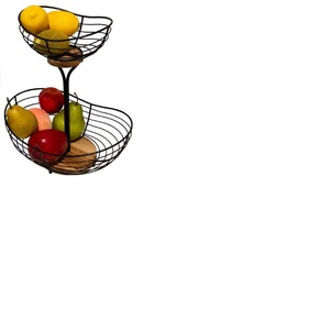 Metal Fruit <b>Basket</b> For Storage Of Apples Grapes Bananas And Citrus Fruits In Separate Compartments - Product Image 6