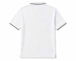 Polo en coton blanc pour homme, manches courtes, logo brodé, décontracté, respirant, design avant, polo blanc de qualité supérieure - Product Image 2