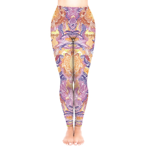 Leggings en polyester et élasthanne RAMF, pantalons de yoga doublement brossés, impressions personnalisées, logo, taille plus, respirant, léger, vêtements de sport - Product Image 1