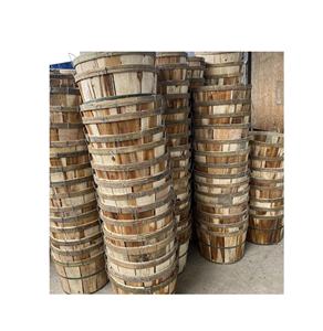 Vietnam bacs à crabe en bois avec couvercles paniers de récolte de crabe/Vintage attelle bois boisseau paniers stockage maison Organisation affichage - Product Image 2