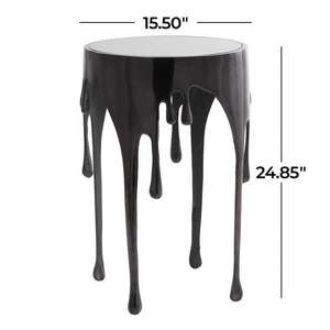 Mesa de Centro Redonda Moderna para Ahorrar Espacio, 20 Pulgadas de Altura, Mueble Decorativo para Sala de Estar - Product Image 2