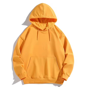 Sweat à capuche molletonné épais personnalisé, coupe oversize, uni, style streetwear vintage, vente en gros à prix abordable pour hommes - Product Image 3