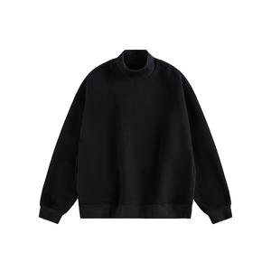 Women's Hip Hop Style Long Oversized Sweatshirt Warm <b>100</b>% Cotton Plush Fleece for Winter Hoodies - Product Image 6