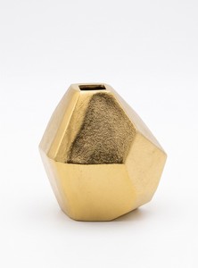 Hot Vantage Modern Fancy Luxury Premium Aluminum Raw Gold Fancy Metal Table Top Decorative Flower <b>Vase</b> Home Decorative <b>Mini</b> <b>Vase</b> - Product Image 3