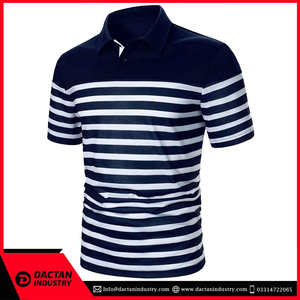 Vente directe usine personnalisée – T-shirts Polo de golf 100 % coton pour hommes, doux, vierges, col montant côtelé, respirants, motif Tie-Dye - Product Image 5