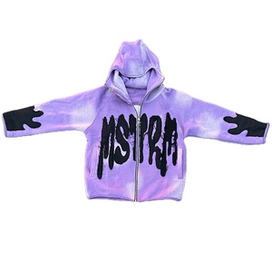 Streetwear personnalisé en coton éponge française délavé à l'acide sweat à capuche vintage de haute qualité en polaire vierge pour hommes - Product Image 1