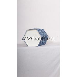 Poubelle élégante pliable en forme d'hexagone, à ouverture supérieure, en carton de coton, taille personnalisable pour usage intérieur/extérieur, bureau - Product Image 6