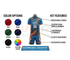 Fabricante de Uniformes de Fútbol al por Mayor que Ofrece Kits Personalizados para Equipos de Fútbol y Servicios de Producción Confiables de Fábrica - Product Image 5