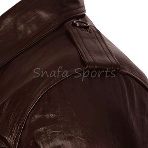 Chaqueta de cuero personalizada de alta calidad para hombre, venta al por mayor a bajo precio con la opción de personalizar tu propia chaqueta de cuero. - Product Image 4