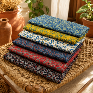 Tela de Algodón de Diseño Jaipur Moda Anaya I con Estampado Tradicional de Mango Paisley para Prendas de Moda y Artesanías - Product Image 3