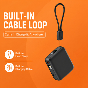 <span class=keywords><strong>Batterie</strong></span> externe B2B de qualité supérieure 10000mAh 22.5W à charge rapide avec câble Type C, couleur personnalisée, OEM ODM - Product Image 2
