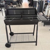 Station de barbecue au charbon de bois de grande taille pour le jardin, le camping, les pique-niques et les réunions de famille