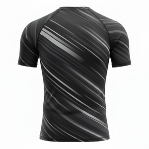 Camiseta de compresión sublimada de marca privada para entrenamiento, proveedor OEM, para MMA, BJJ, jiu jitsu, grappling, ropa deportiva para hombres, mujeres y niños. - Product Image 2